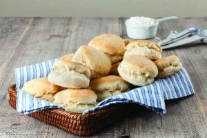 Stack Of Biscuits Made With Cake Flour