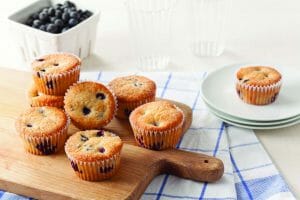 Blueberry Muffins Made With Cake Flour