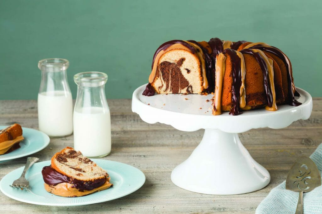 Peanut Butter Chocolate Bundt Cake