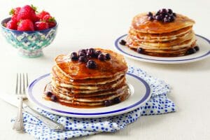 Blueberry Pancakes Made With Cake Flour