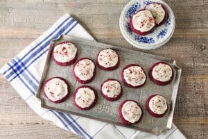 Red Velvet Cookies Made With Cake Flour