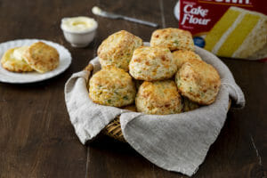 Cheddar and Onion Biscuits Made With Cake Flour