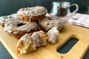 Glazed Apple Cider Donuts Made With Cake Flour