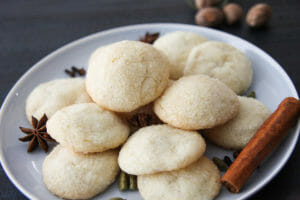 Chai Stuffed Vanilla Cookies Made With Cake Flour