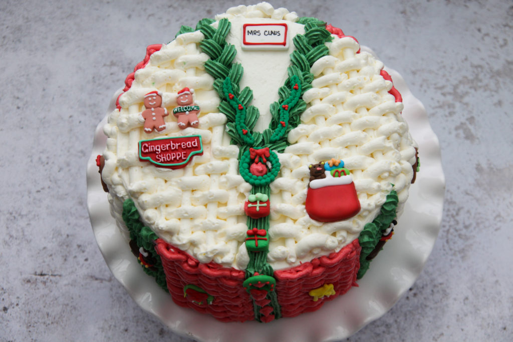 Cake Decorated As A Christmas Sweater