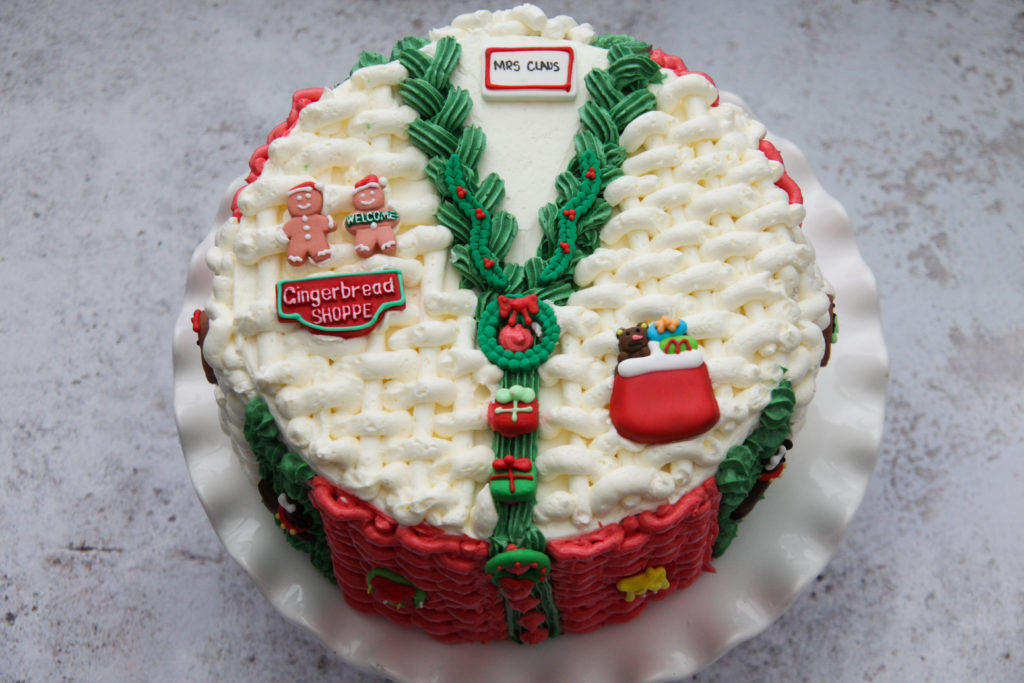 Ugly Christmas Sweater Cake