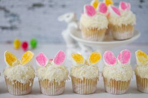 Cupcakes With Marshmallow Bunny Ears