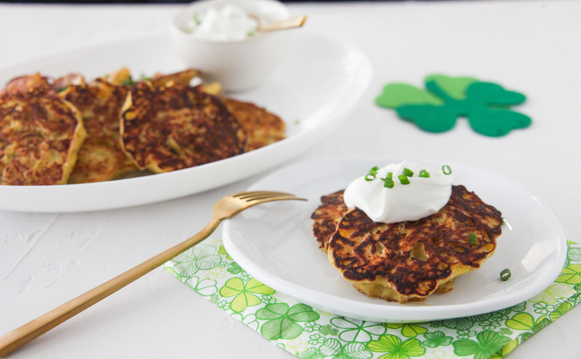 Irish Pancake Made With Cake Flour On Plate