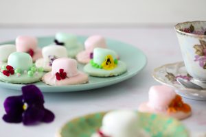Bonnet-Shaped Cookies Made With Cake Flour