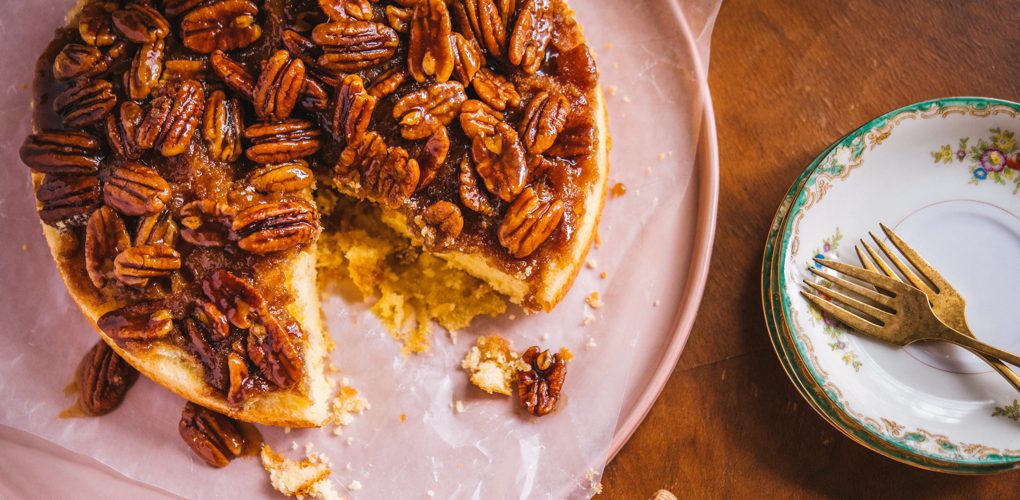 Pecan Upside-Down Cake Recipe