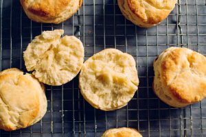 Fresh baked Southern biscuits